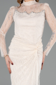 Long Beige Dantelle Evening Dress ABU5823