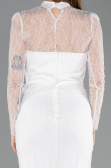 Long White Dantelle Evening Dress ABU5823