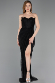 Long Black Dantelle Evening Dress ABU5770