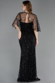 Long Black Beaded Evening Dress ABU5798