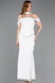 Long White Dantelle Evening Dress ABU5839