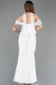 Long White Dantelle Evening Dress ABU5839