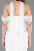 Long White Dantelle Evening Dress ABU5839