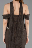 Long Brown Dantelle Evening Dress ABU5839