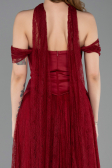 Long Burgundy Dantelle Evening Dress ABU5799
