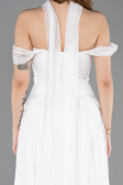 Long White Dantelle Evening Dress ABU5799