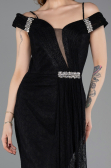 Long Black Dantelle Evening Dress ABU5841