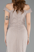 Long Mink Dantelle Evening Dress ABU5841
