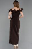Midi Brown Cocktail Dress ABK2545