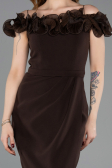 Midi Brown Cocktail Dress ABK2545