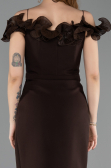 Midi Brown Cocktail Dress ABK2545