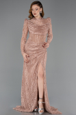 Long Copper Dantelle Evening Dress ABU5771