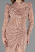 Long Copper Dantelle Evening Dress ABU5771