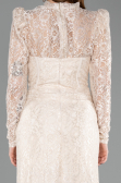 Long Beige Dantelle Evening Dress ABU5771