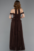 Long Brown Dantelle Evening Dress ABU5799