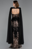 Long Black Scaly Evening Dress ABU5828