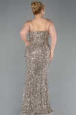 Long Mink Scaly Plus Size Evening Dress ABU5818