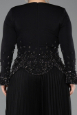 Long Black Plus Size Evening Dress ABU5848