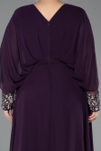 Long Plum Chiffon Formal Plus Size Dress ABU5860