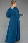 Long Oil Green Chiffon Formal Plus Size Dress ABU5860