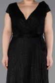 Long Black Plus Size Evening Gown ABU5836