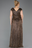 Long Copper Plus Size Evening Gown ABU5836