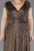 Long Copper Plus Size Evening Gown ABU5836