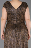 Long Copper Plus Size Evening Gown ABU5836