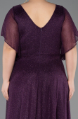 Purple Long Plus Size Evening Dress ABU5323