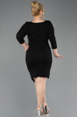 Short Black Plus Size Cocktail Dress ABK2537
