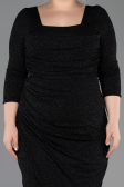 Short Black Plus Size Cocktail Dress ABK2537