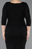 Short Black Plus Size Cocktail Dress ABK2537