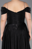 Long Black Oversized Evening Dress ABU5716