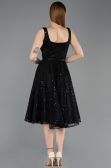 Midi Black Dantelle Party Dress ABK2549