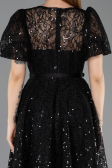 Midi Black Dantelle Cocktail Dress ABK2550