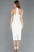 Midi White Cocktail Dress ABK2551
