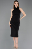 Midi Black Cocktail Dress ABK2551