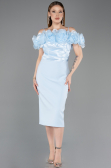 Midi Light Blue Cocktail Dress ABK2553