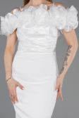 Midi White Cocktail Dress ABK2553