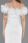 Midi White Cocktail Dress ABK2553