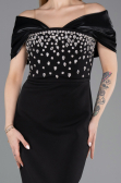 Midi Black Party Dress ABK2555