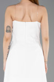 Short White Dantelle Party Dress ABK2557