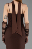 Midi Brown Cocktail Dress ABK2559