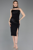 Midi Black Cocktail Dress ABK2559