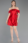 Mini Red Satin Cocktail Dress ABK2562