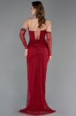 Long Burgundy Dantelle Evening Dress ABU5770