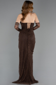 Long Brown Dantelle Evening Dress ABU5770