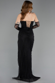 Long Black Dantelle Evening Dress ABU5770