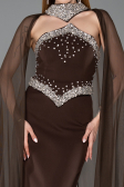 Long Brown Mermaid Prom Dress ABU5866