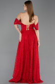 Long Red Dantelle Evening Dress ABU5867